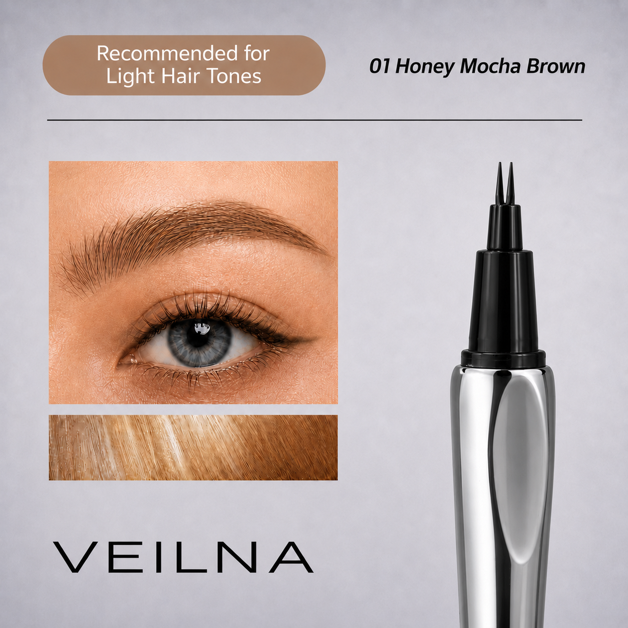 Pensel Kening veilena — Formula Kalis Air Dwi-Hujung