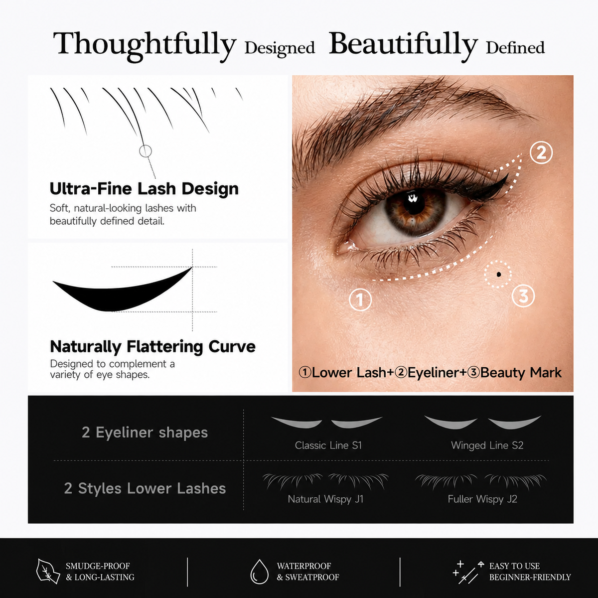 VEILENA 3-in-1 Precision Eye Stamp Kit